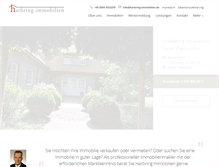 Tablet Screenshot of harbring-immobilien.de